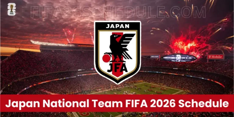 Japan Fifa Schedule 2026